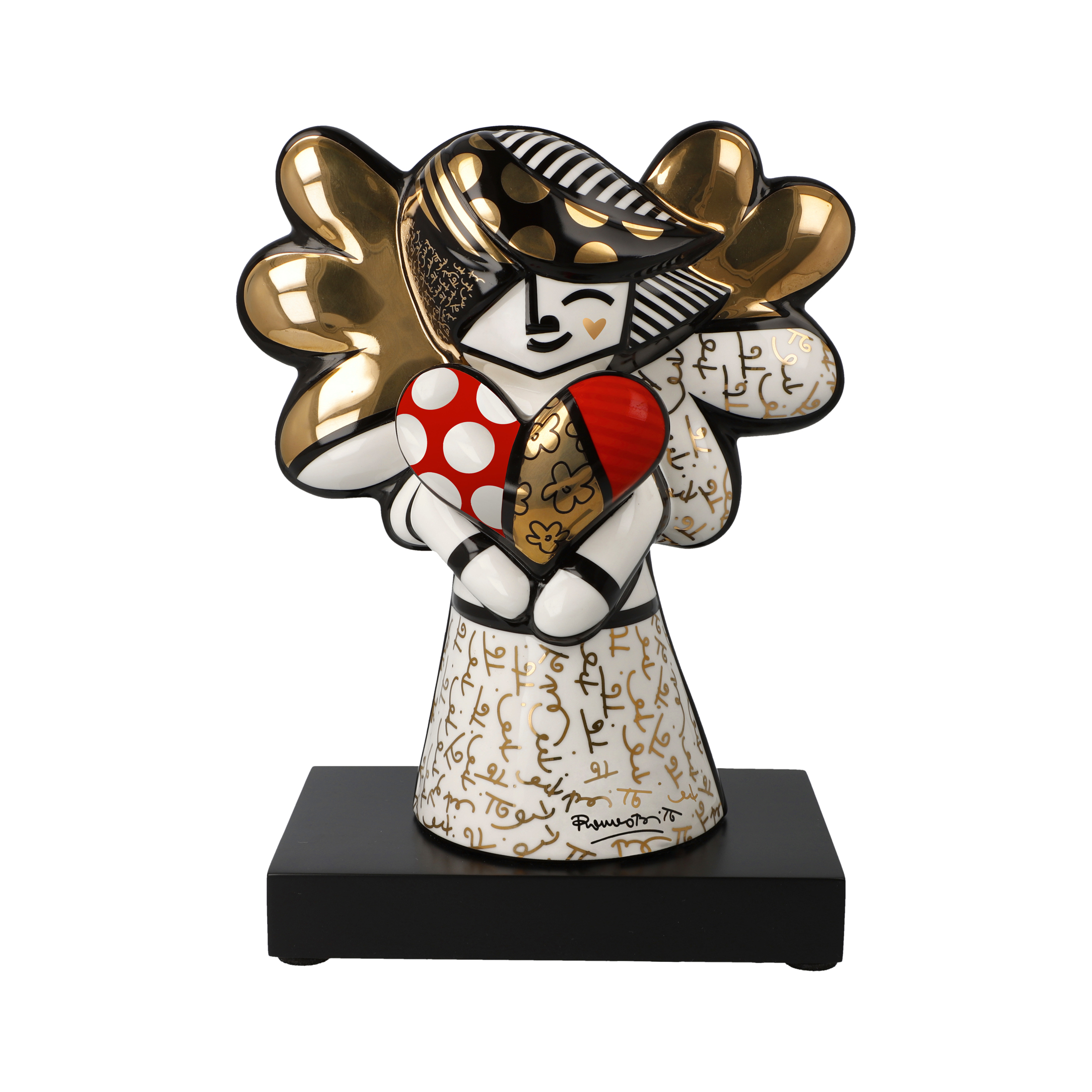 Goebel Dekofigur Romero Britto Pop Art - Golden Faith