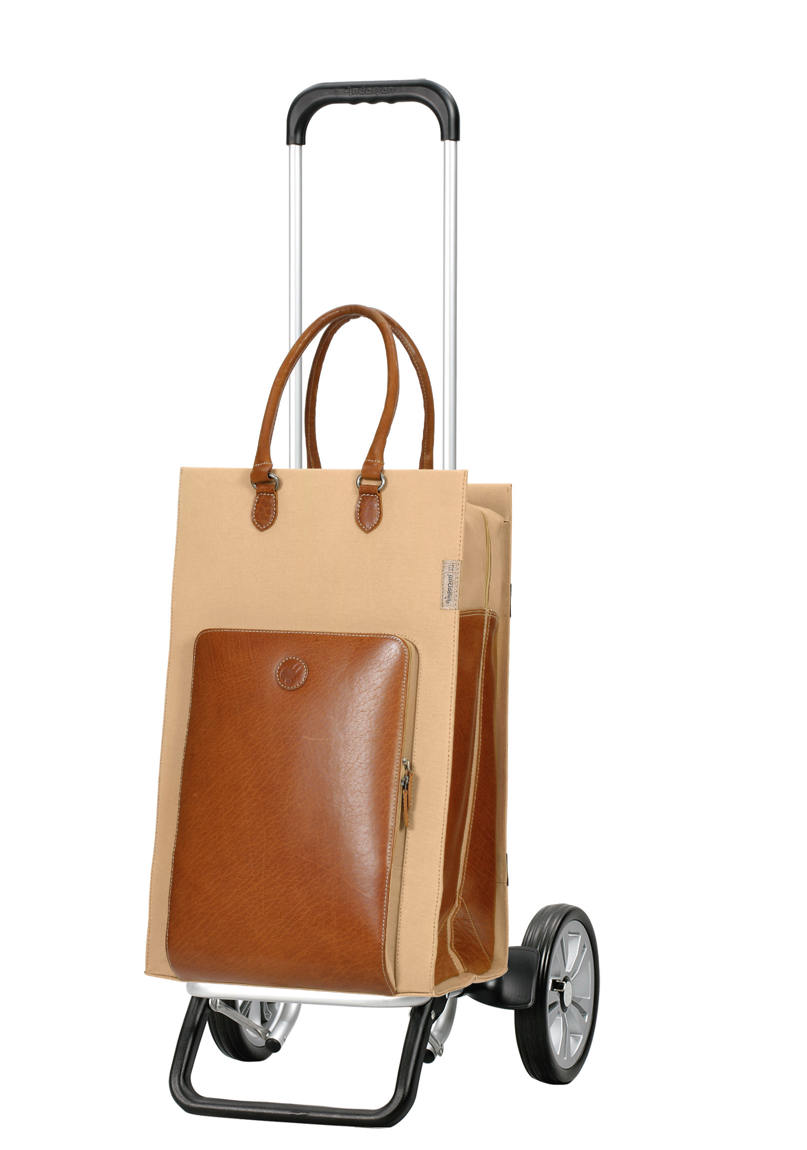 Andersen Shopper Alu Star Shopper mit Tasche Charu in Beige oder Khaki
