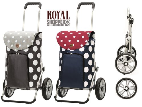 Andersen Shopper Royal Shopper Dots in Grau oder Blau