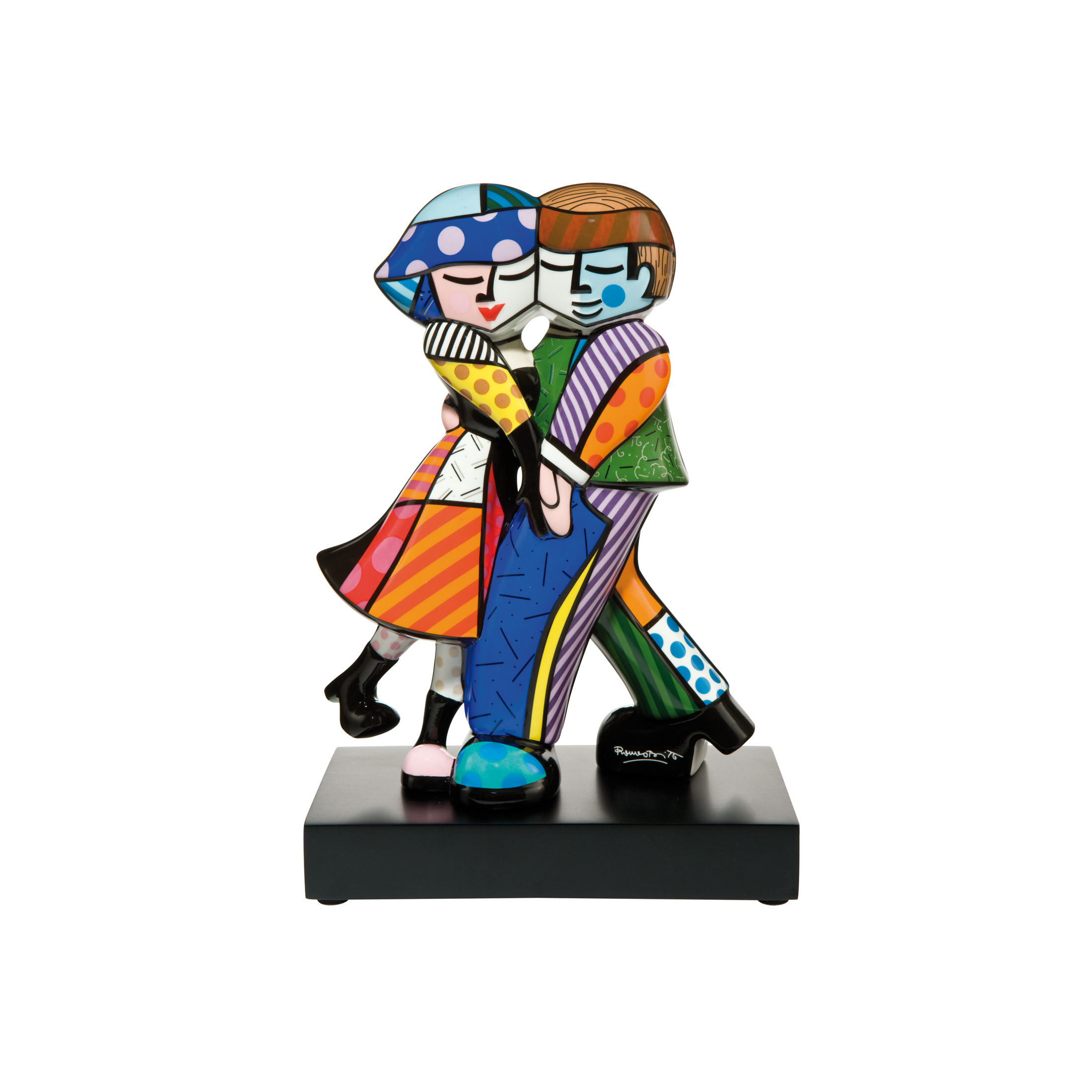 Goebel Dekofigur Romero Britto Pop Art  - Cheek to Cheek