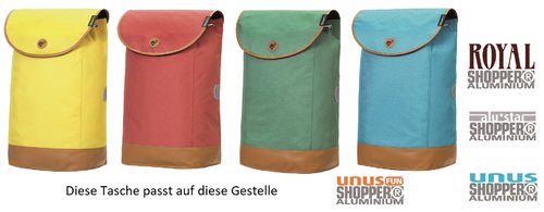 Andersen  Shopper Tasche Emil in Gelb, Koralle, Mint oder Blau