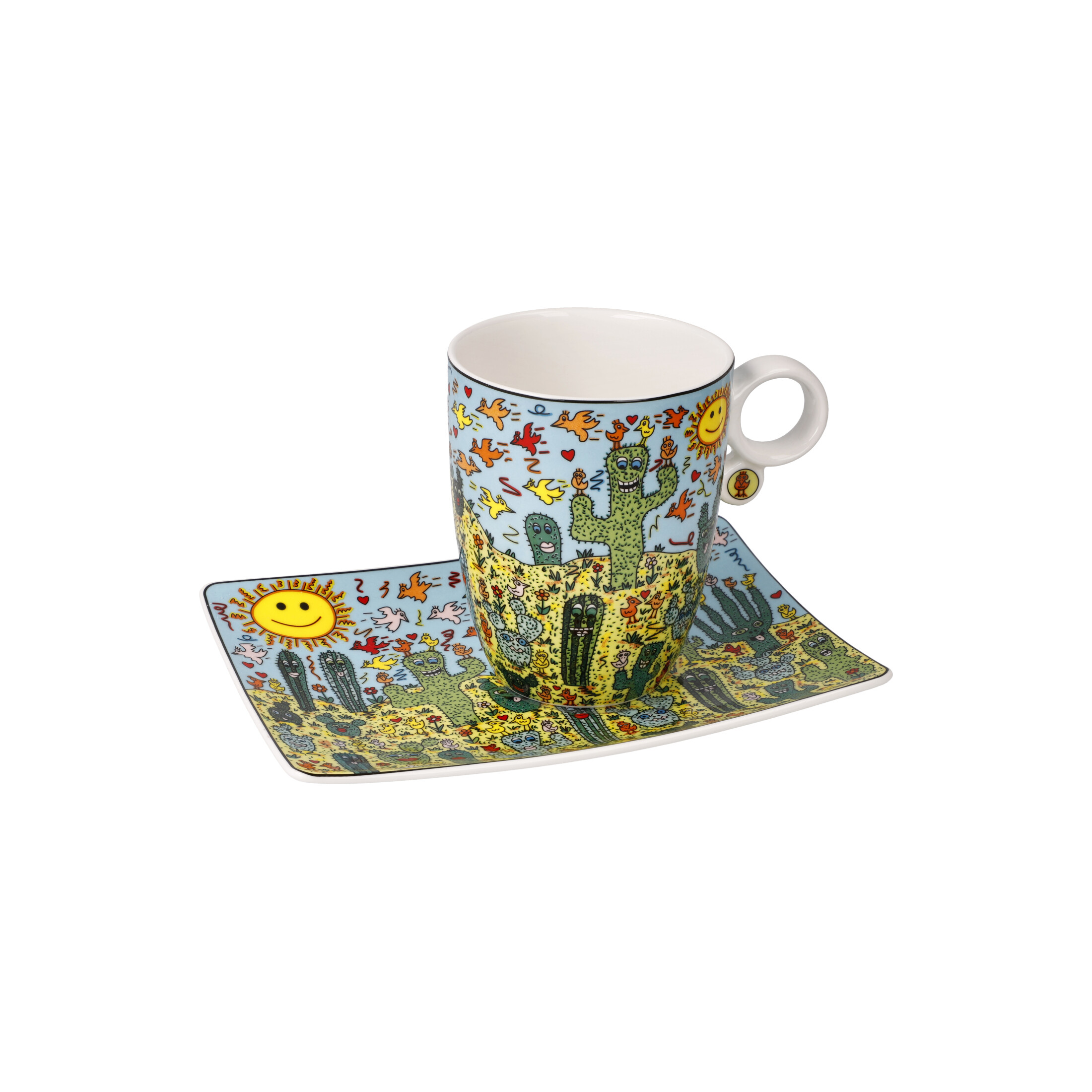 JAMES RIZZI KÜNSTLERTASSE Kaffeetasse Desert Life - POP ART  JAMES RIZZI KÜNSTLERTASSE Kaffeetasse Desert Life - POP ART