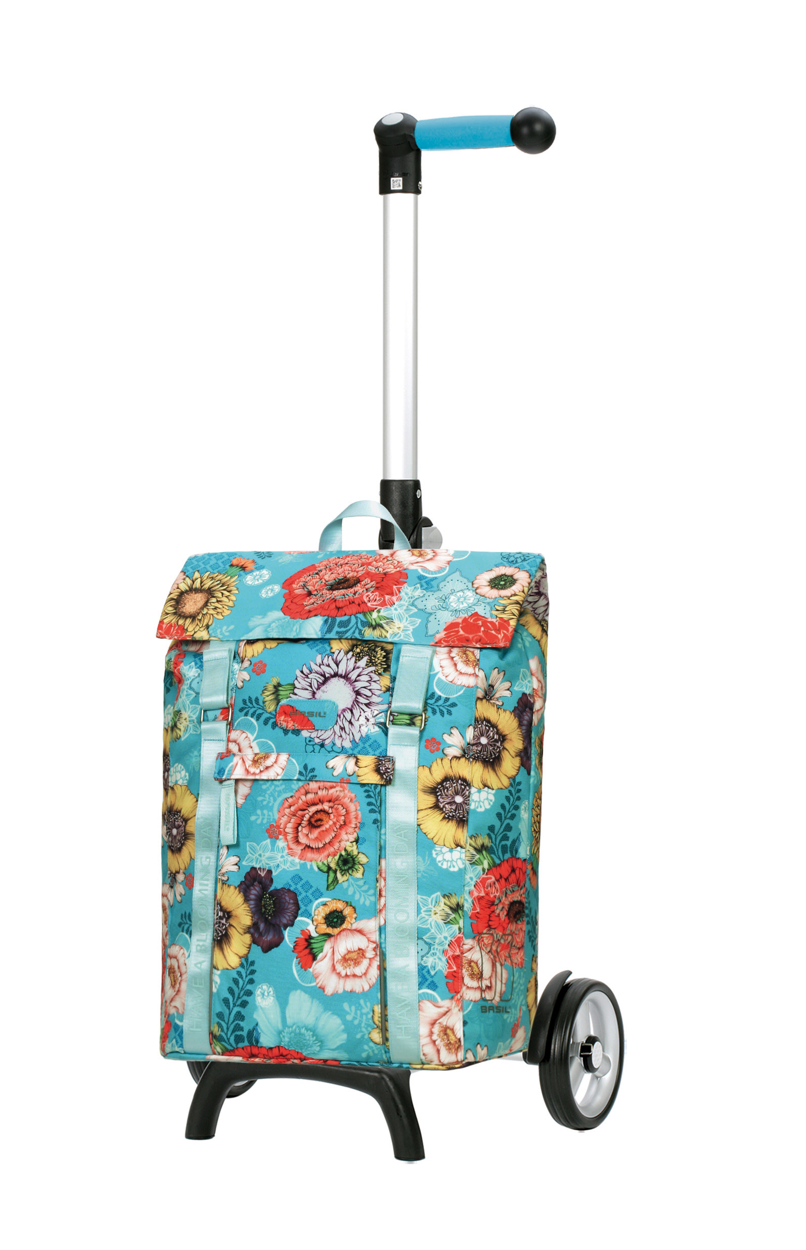 Andersen Shopper Unus Shopper Fun mit Tasche Basil Bloom in Blau oder Gelb