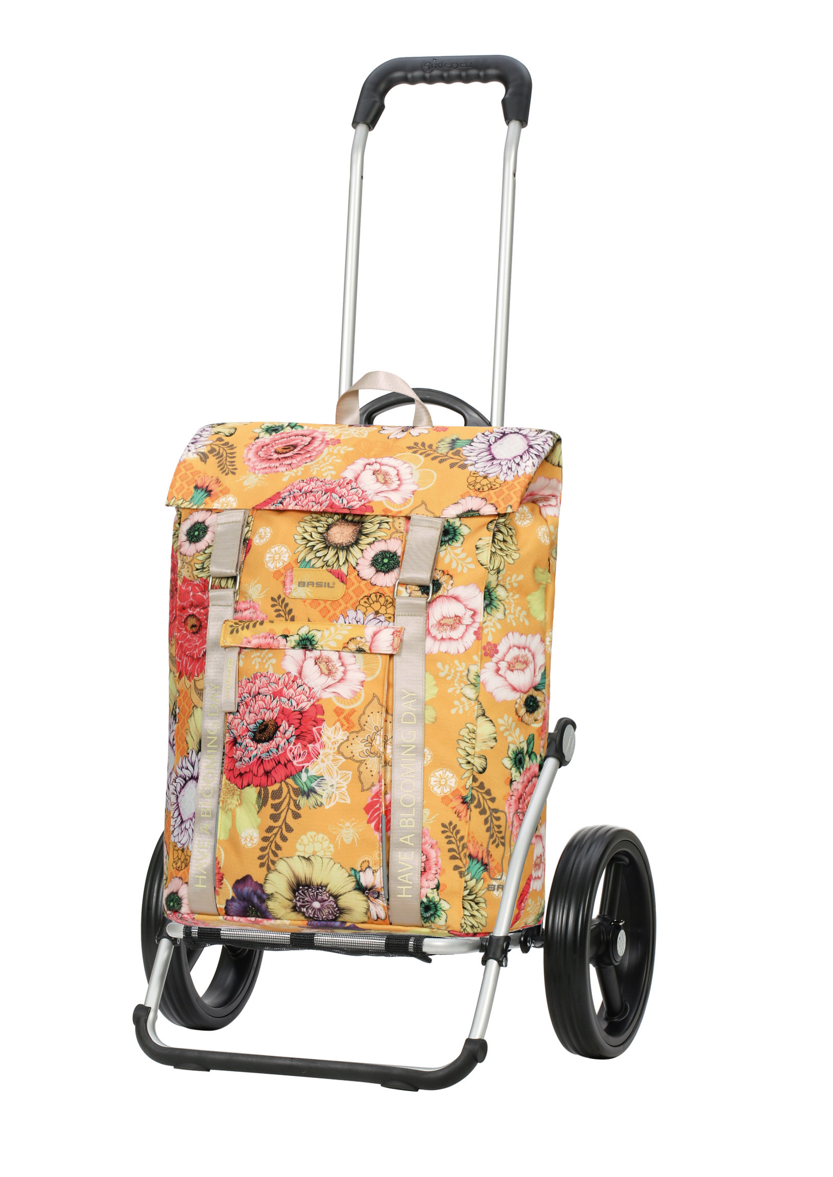 Andersen Shopper Royal Shopper 3 Speichenrad mit Tasche Basil Bloom in Gelb oder Blau  
