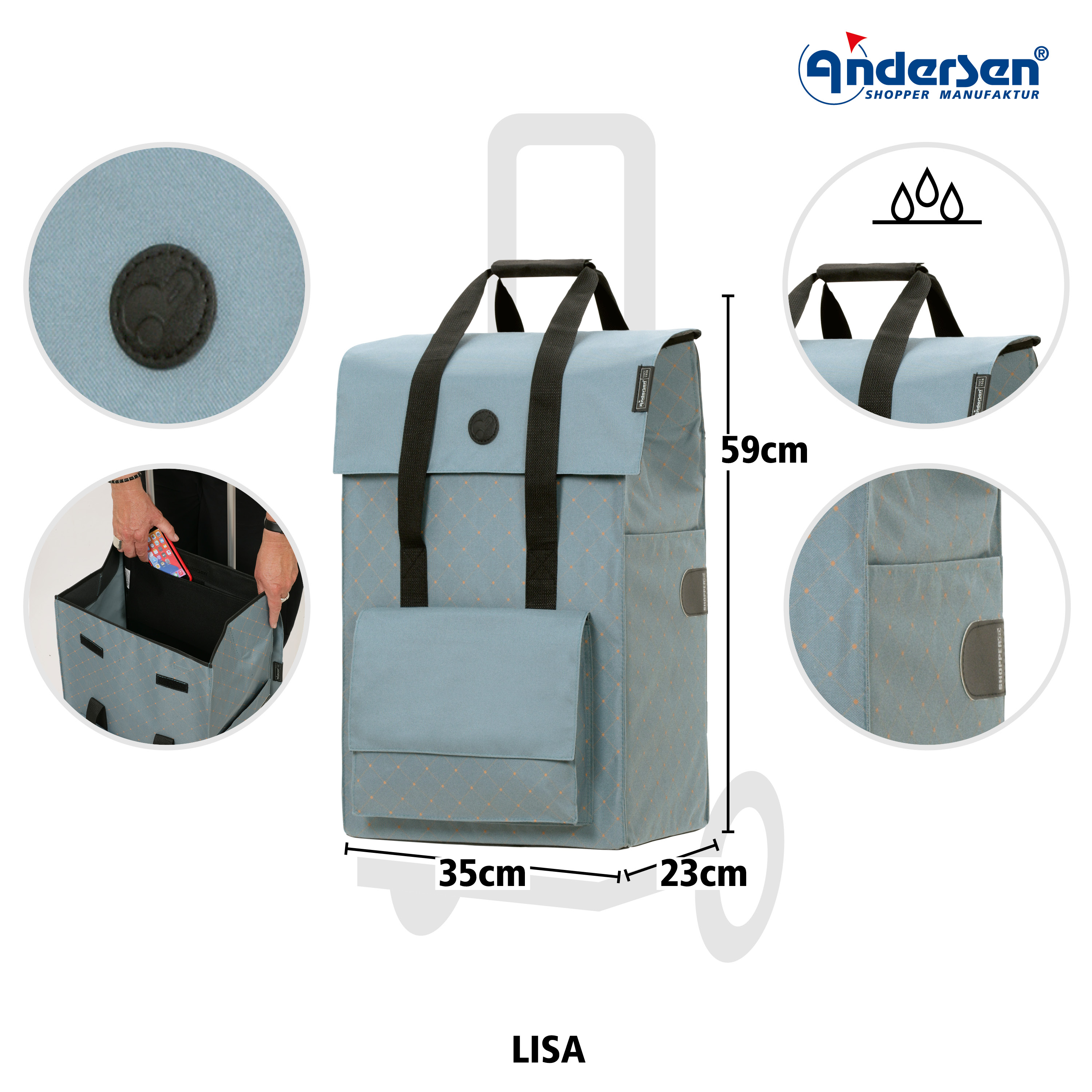 Andersen Shopper Tasche Lisa Einkaufstrolley